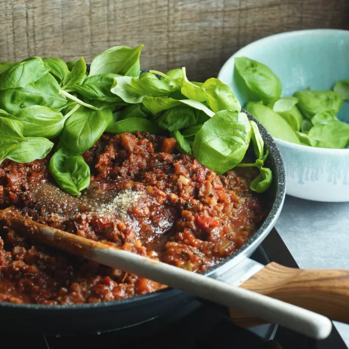 Vegane Spaghetti Bolognese Schritt 6 Würzen