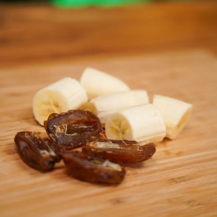 Ingredients cut into small pieces