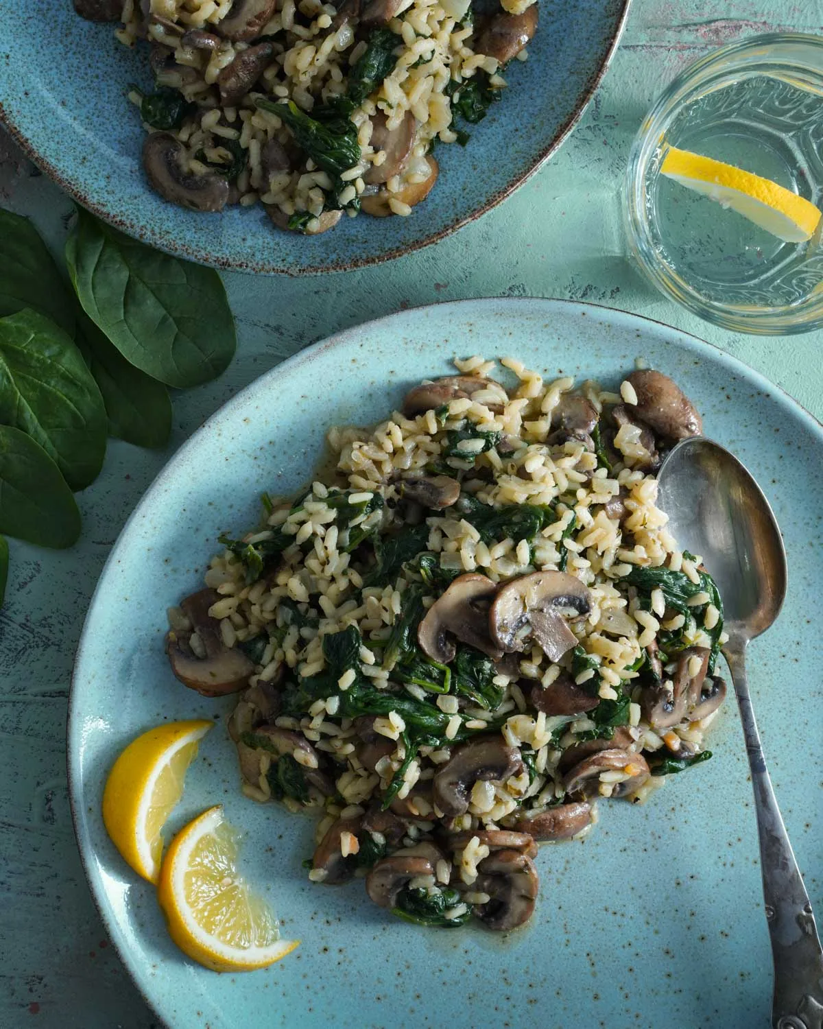 Veganes Risotto Topdown shot