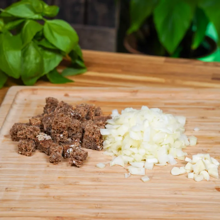 Vegane Tomatensuppe Schritt 1 Vorbereitung