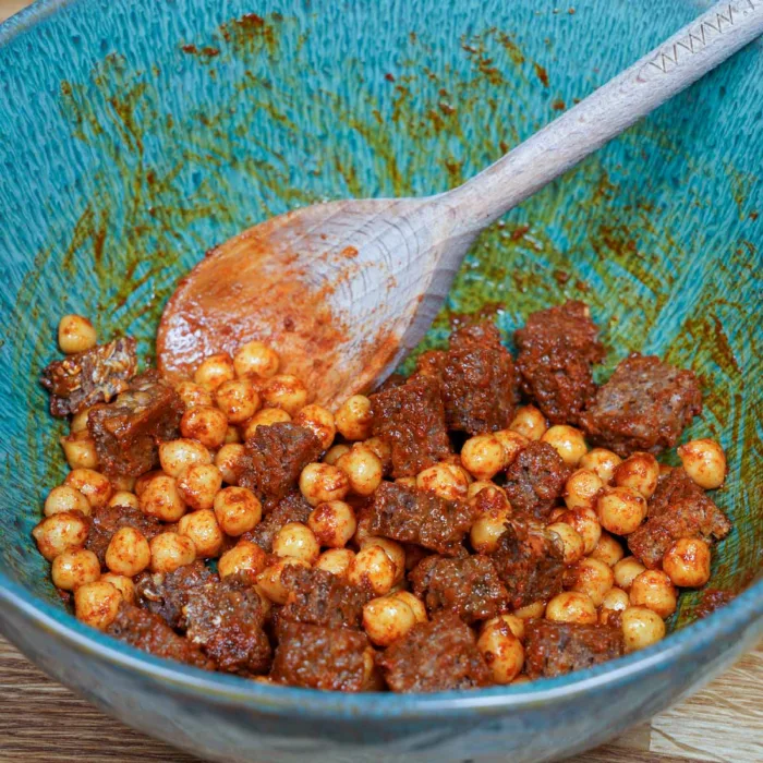 Vegane Tomatensuppe Schritt 2 Croutons