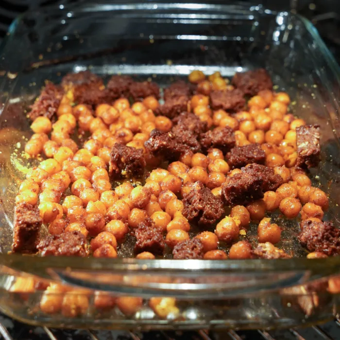Vegane Tomatensuppe Schritt 2b Croutons