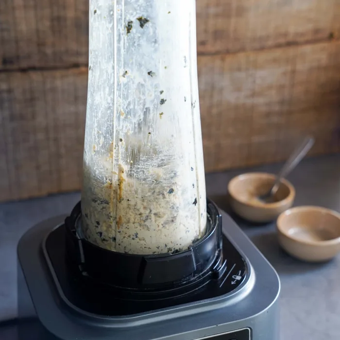 Ingredients in a blender