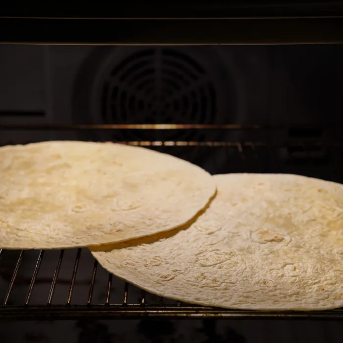 Wraps im Ofen aufwärmen
