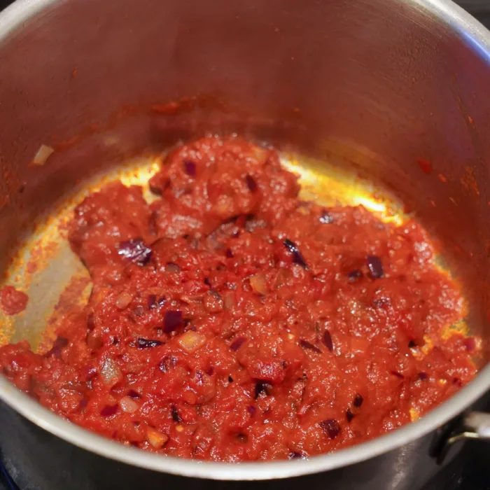 Couscous salad, step 3: spice base