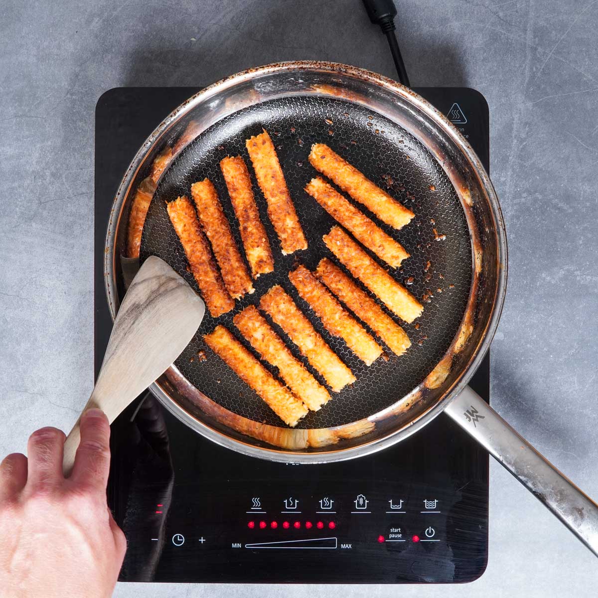 Vegane Summer Roll Tofusticks anbraten