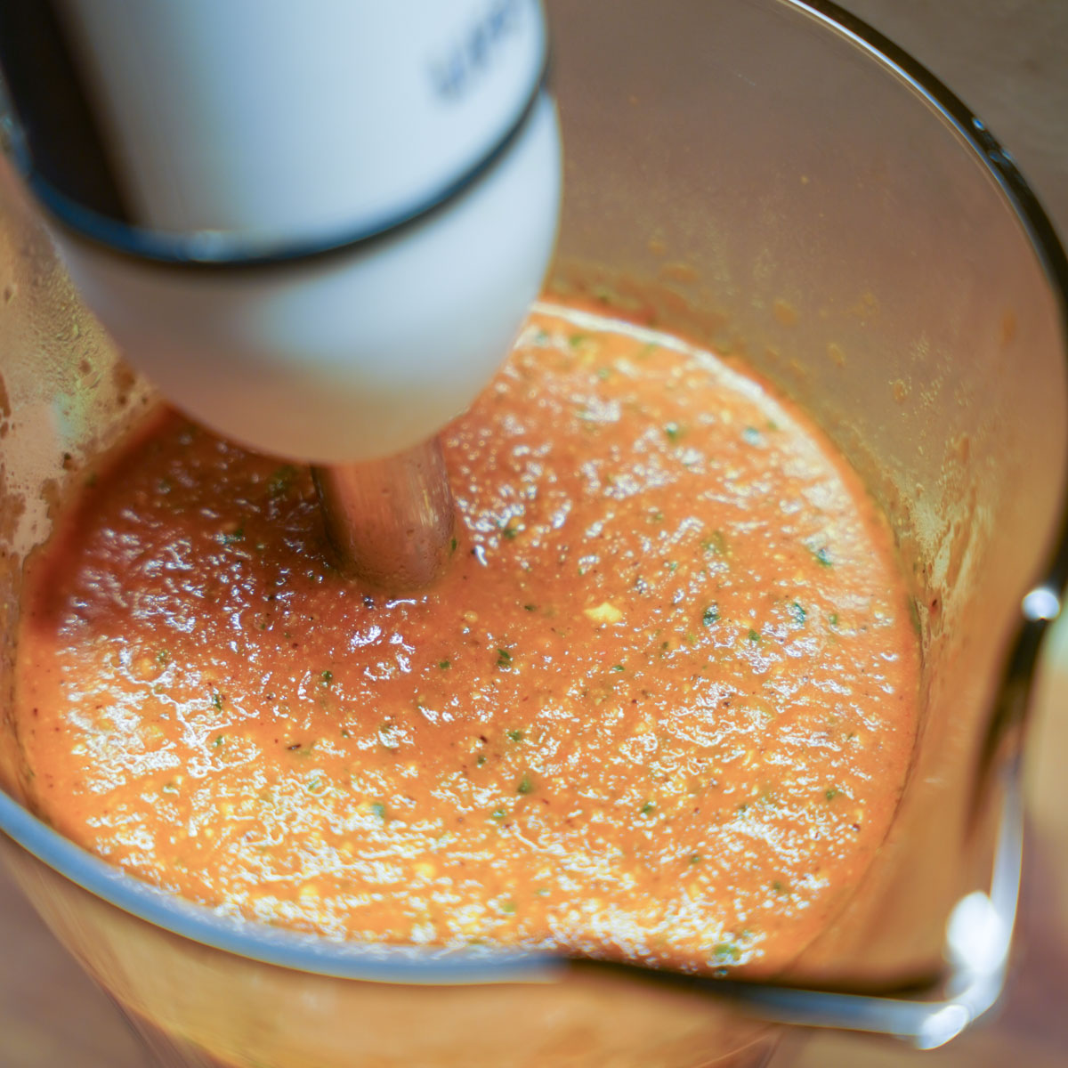 Vegane Tomatensuppe Schritt 6 Alles pürieren