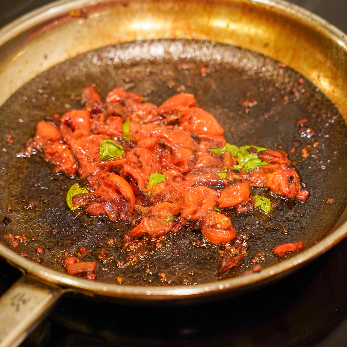 Relish in der Pfanne zubereitet